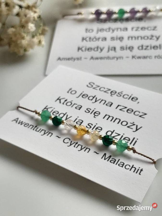 Bransoletka Szczęścia Kamienie naturalne Bransoletki śląskie Bielsko-Biała