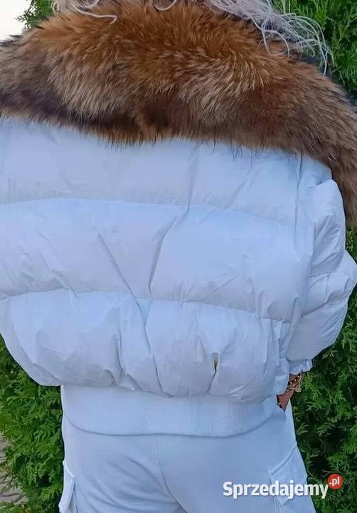 Kurtka zimowa z futrem naturalnym lisem w 4 mazowieckie Warszawa