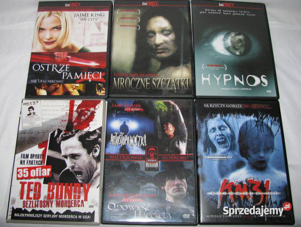 7 FILMÓW NA 6 PŁYTACH DVD HORRORY dolnośląskie Oława