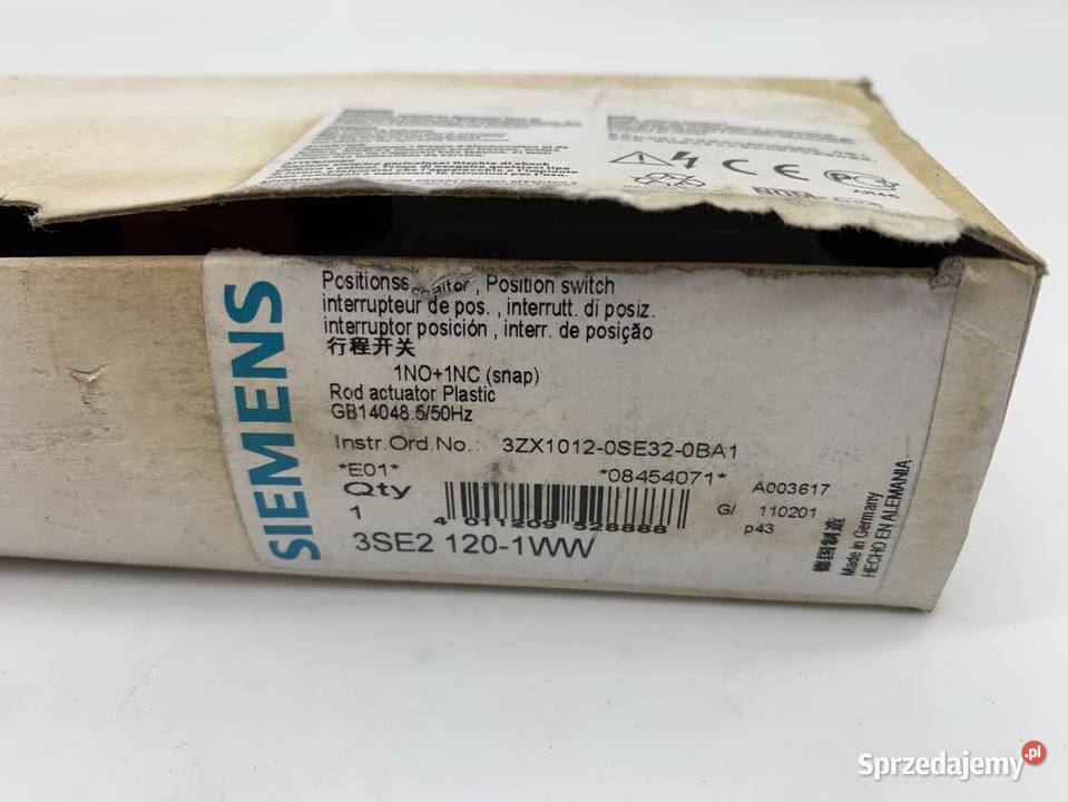 Siemens 3SE2 1901WW Wyłącznik krańcowy Warszawa sprzedam