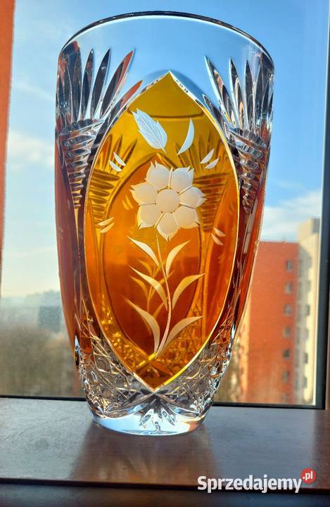 Piękny wazon kryształowy PRL Antyki, Sztuka, Kolekcje Wrocław