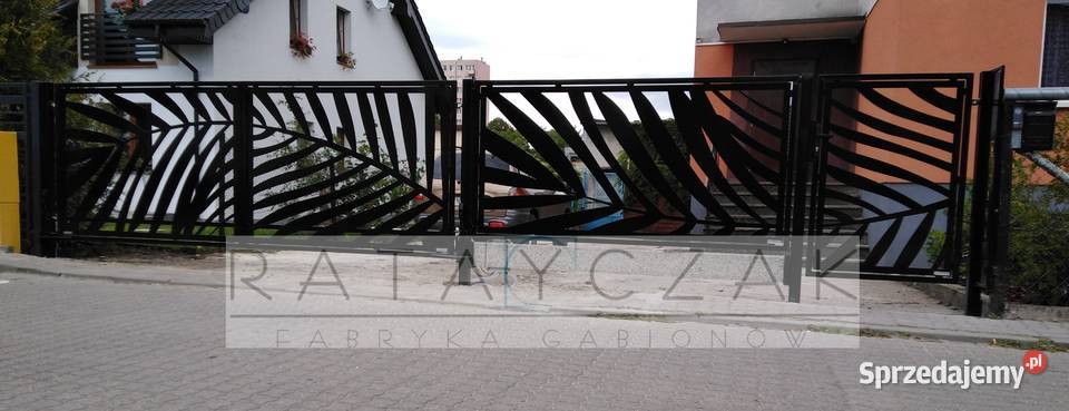 Brama przesuwna wycinana CNC laser nowoczesne przesuwna Toruń
