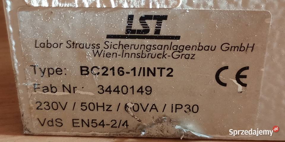 Centrala LST czujki dymu ropy Bielsko-Biała