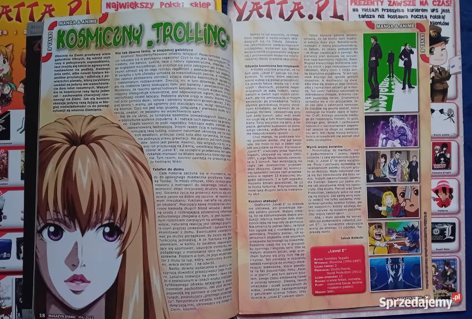 Otaku magazyn mangi i anime Numery 35678 i 9 Pozostałe Koźminek