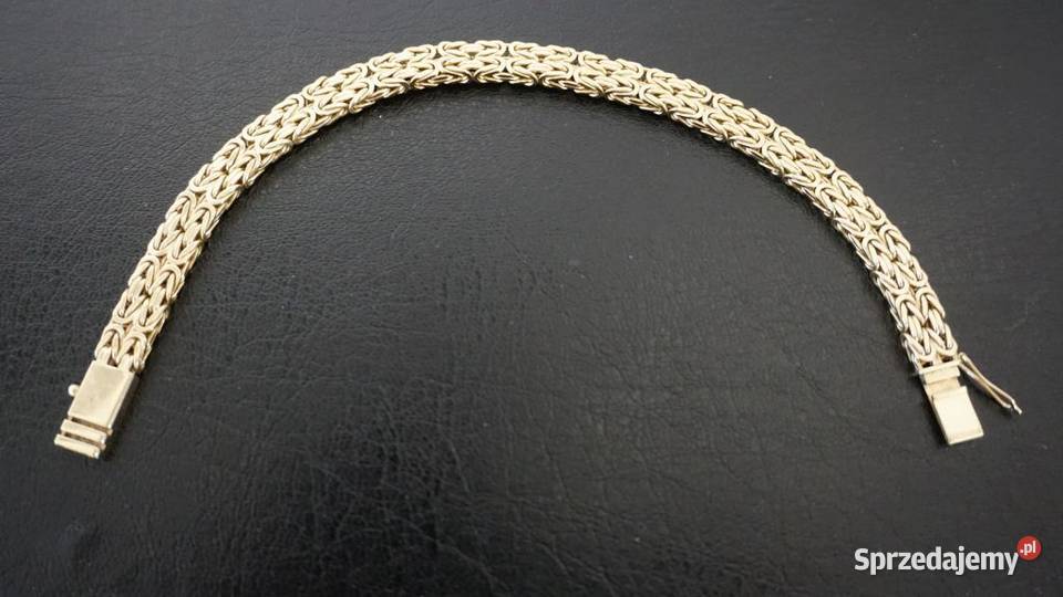 Złota Bransoleta Królewska Bransoletka 46G Bransoletki