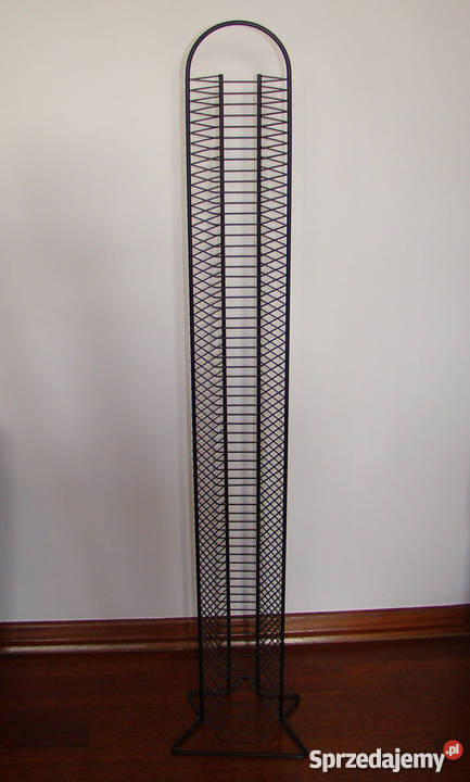 Stojak na CD metalowy czarny IKEA 3 czarny Pozostałe Warszawa