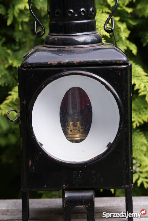 Stara lampa kolejowa naftowa Pozostałe Warszawa