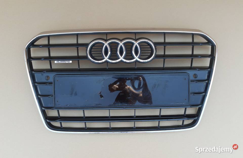 AUDI A5 8T PDC GRILL ATRAPA EMBLEMAT CHROM Trzciel
