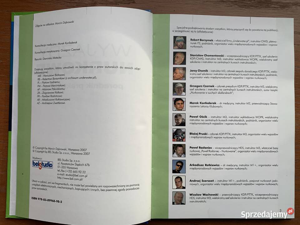 Książka nurkowa Wyjazdy nurkowe sprzedam