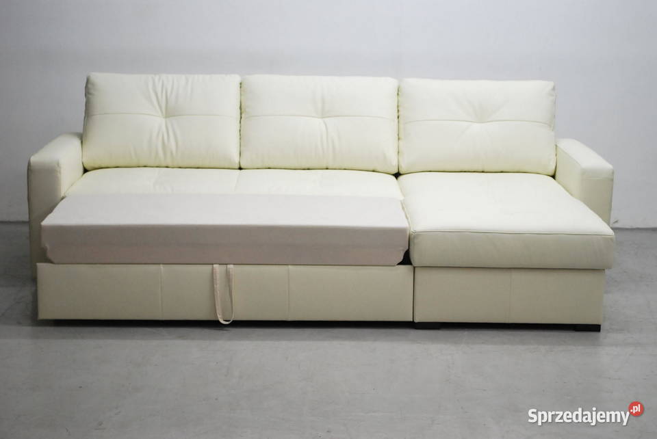 FAB skóra naturalna narożnik z funkcja spania Poznań