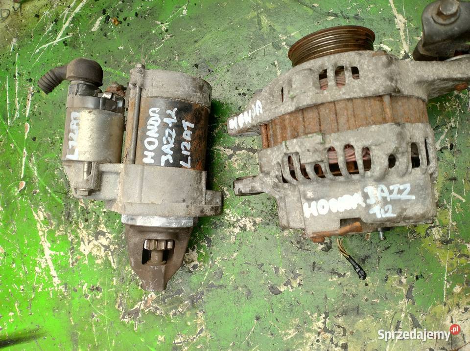 HONDA JAZZ II 12 rozrusznik alternator L12A1 Układ elektryczny silnika