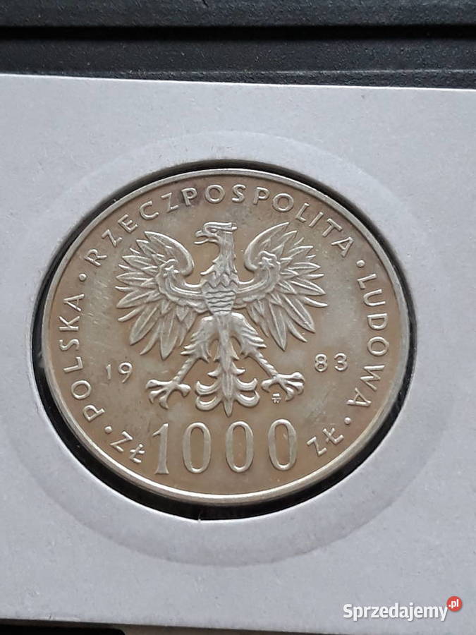 1000 Papież Jan Paweł II1983 r 8 Mennicze wielkopolskie Konin