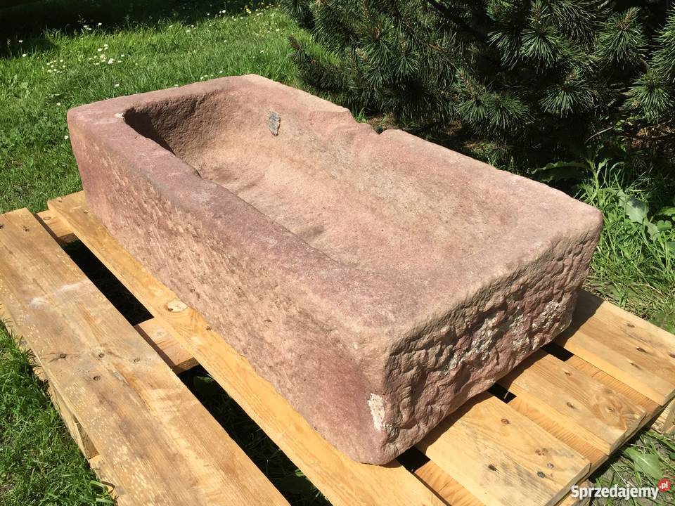 PIĘKNE STARE KORYTO KAMIENNE Z PIASKOWCA POIDŁO Bielawa