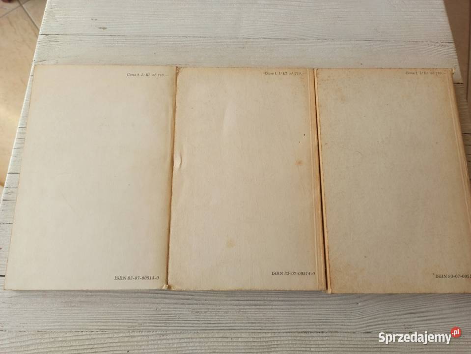 Niemnem Eliza Orzeszkowa trzy tomy CZYTELNIK Bielsko-Biała