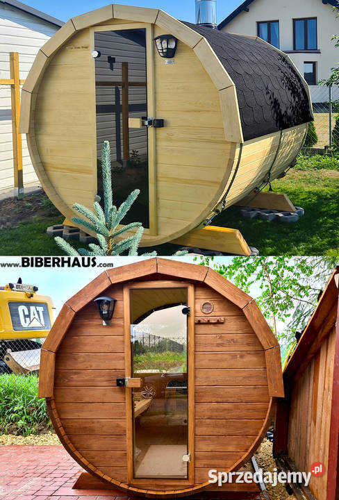 SAUNA Ogrodowa 200 OKNO 50 BECZKA 500L Akcesoria Nowy Targ