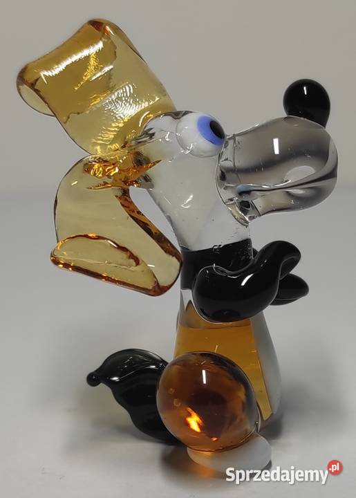 Szklany pies ze szkła kolorowy szkło artystyczne