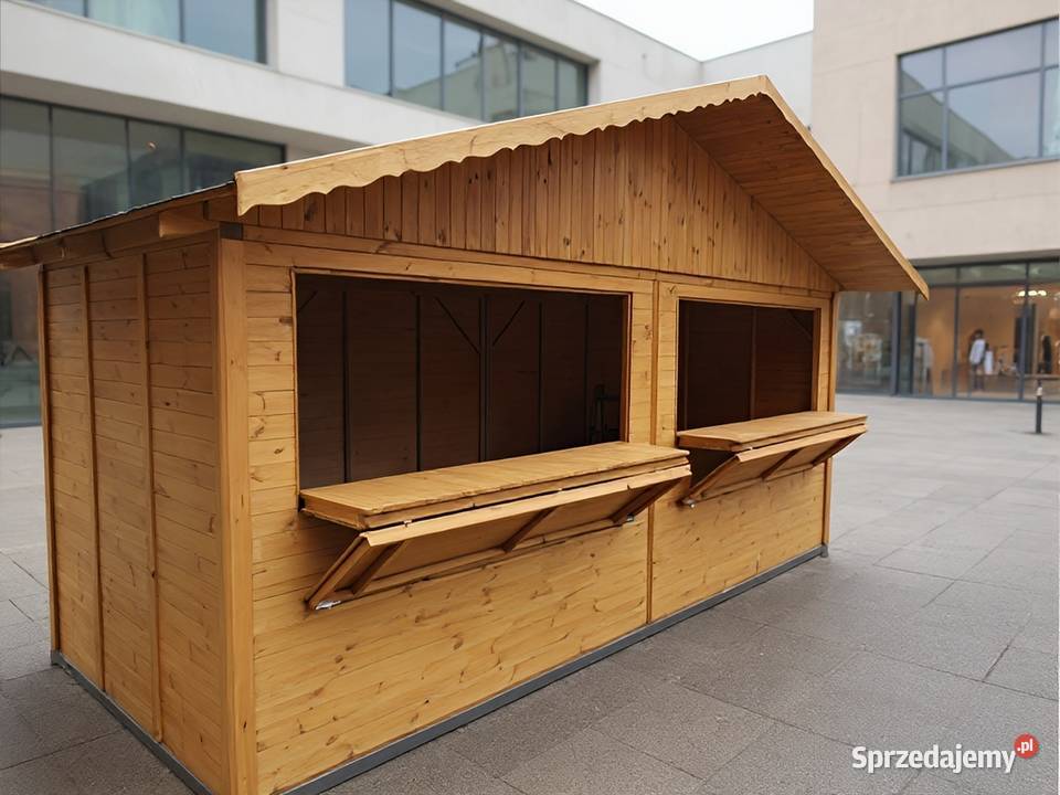 DOMEK HANDLOWY 2 DREWNIANY KIOSK SKLEPIK Ogród Parzymiechy