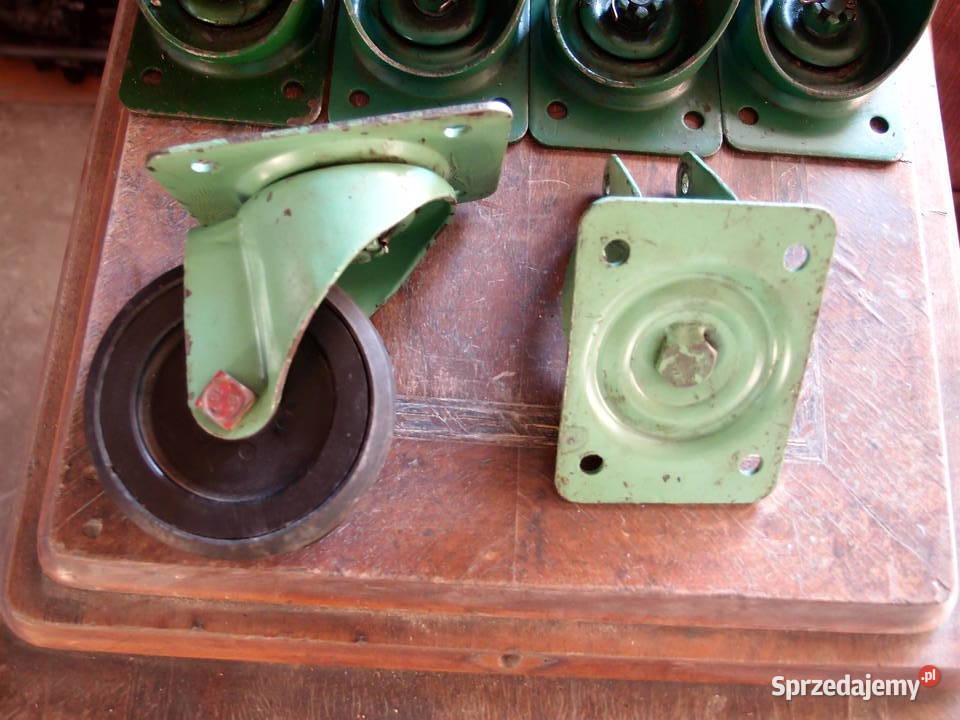 Kółka 16060 gumowo metalowe pełne mocowania Łódź