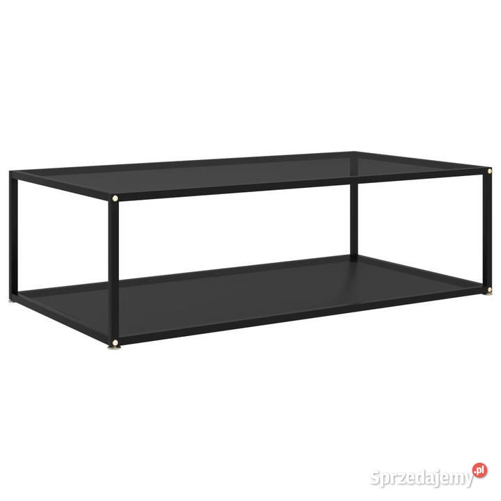 Stolik kawowy czarny 120x60x35 szkło hartowane mazowieckie Warszawa