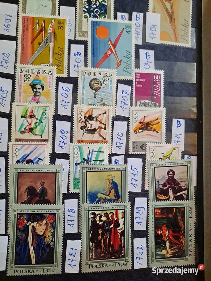 1986 Polskie Znaczki Pocztowe Niestemplowane Wola Żelechowska