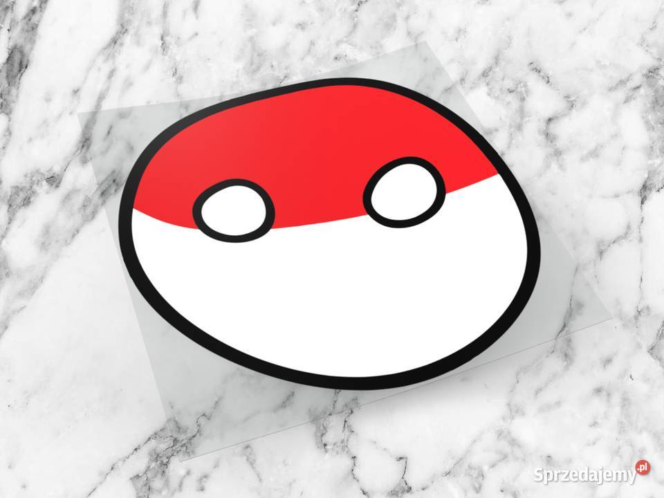 Naklejka POLANDBALL 6 x 6 cant into space polan
