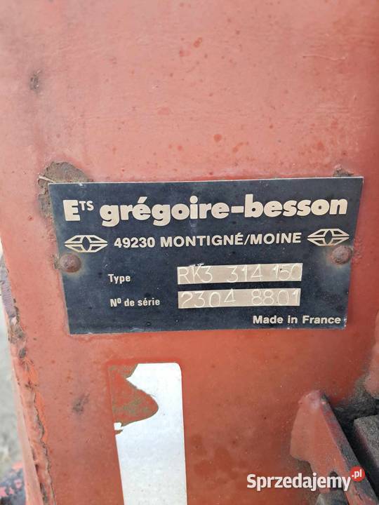 Pług obrotowy Gregoire Besson nie kverneland wielkopolskie Ostrów Wielkopolski