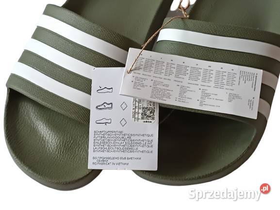 Klapki damskie oliwkowe Adidas Adilette Aqua 255 Rzeszów