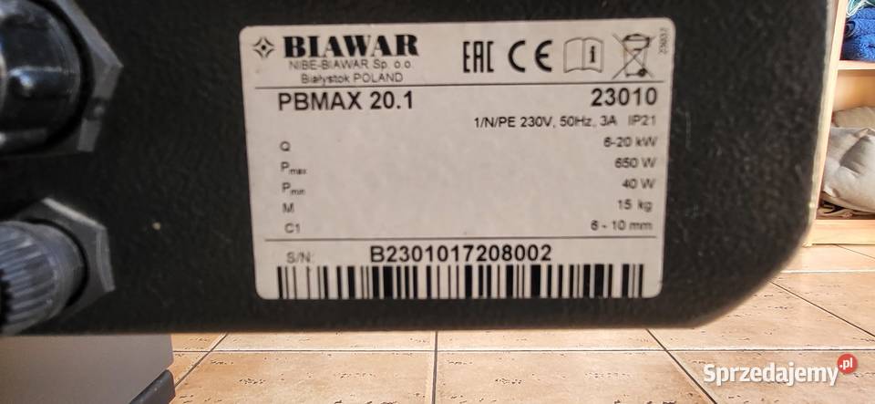 Piec Biawar bojlerpiecyk gazowy pellet Kompletny Ćmińsk