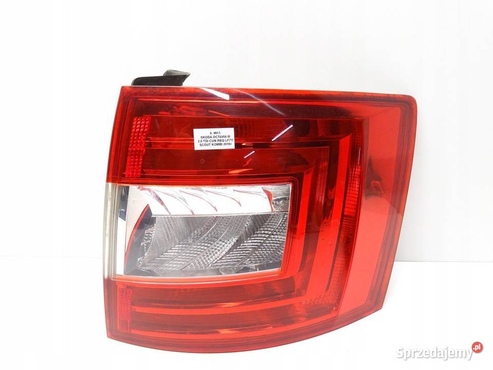 LAMPA PRAWA PRAWY TYŁ TYLNA SKODA OCTAVIA III osobowe