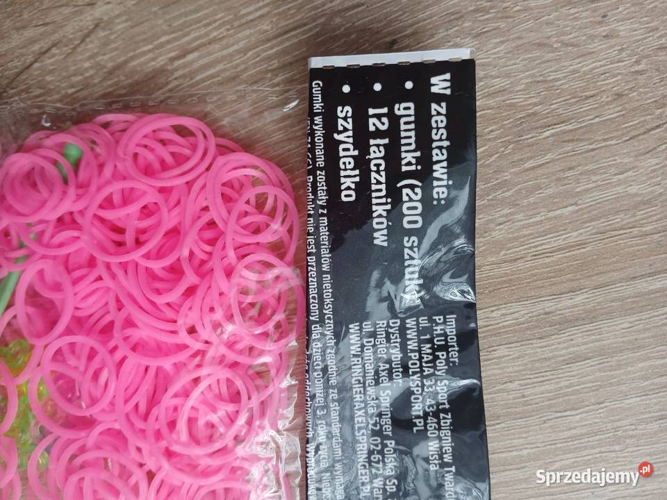 Zestaw Loom Bands gumki łączniki szydełko Chrzanów