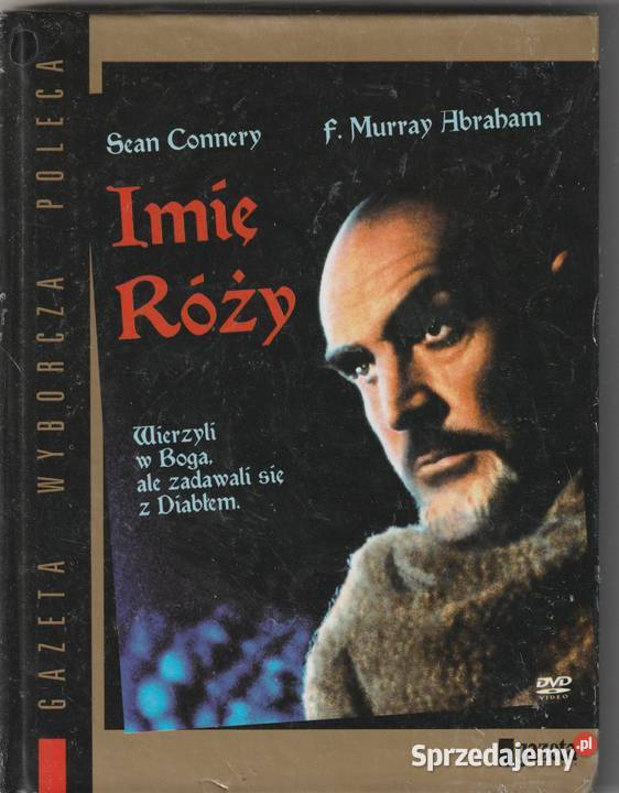 IMIĘ RÓŻY Sean Connery DVD KSIĄŻKA mazowieckie Pruszków