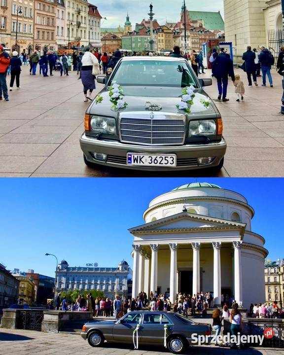 Mercedes W126 SKlasa Long Wynajem do Ślubu Warszawa