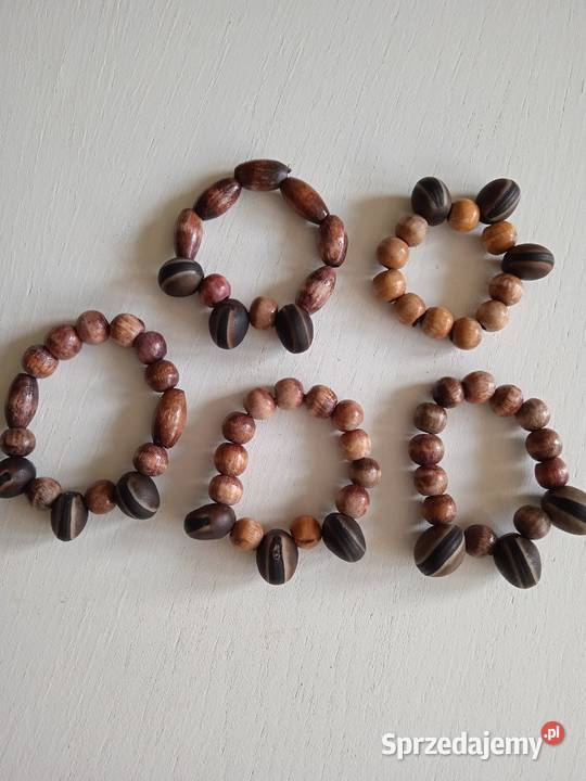 BRANSOLETY Z NASION DRZEW TAGUA BAWOLE OCZY Piła