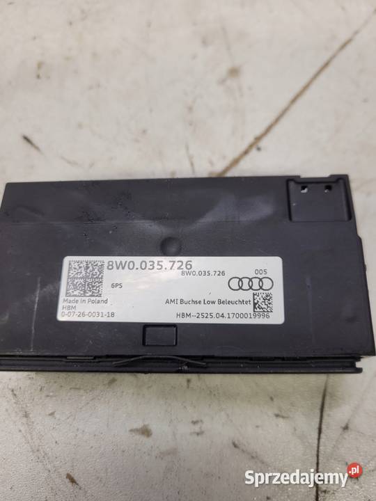 PORT WEJŚCIE AUX USB AUDI A4 B9 A5 Q5 8W0035726 osobowe Przystajń sprzedam