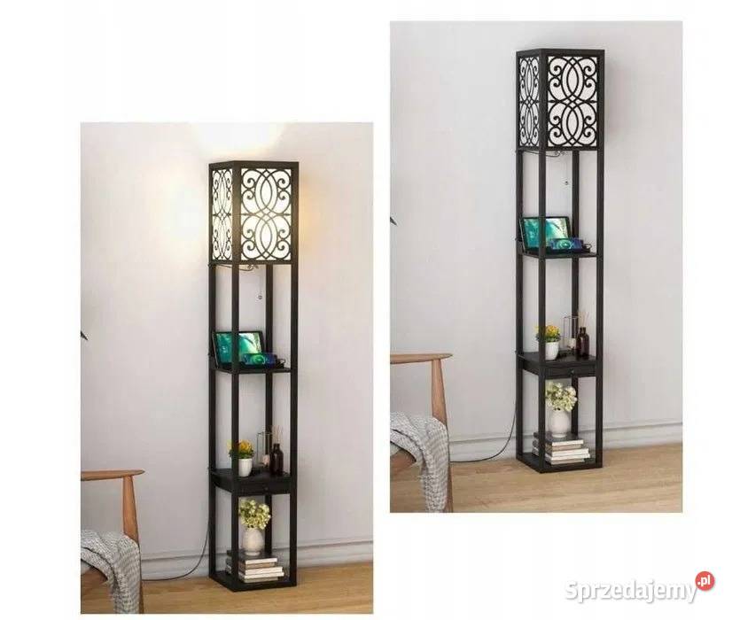 Lampa podłogowa z gniazdem elektrycznym i USB Olkusz