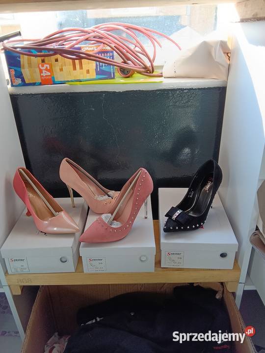 Buty damskie na szpilku posiadam z 60 par nowe w