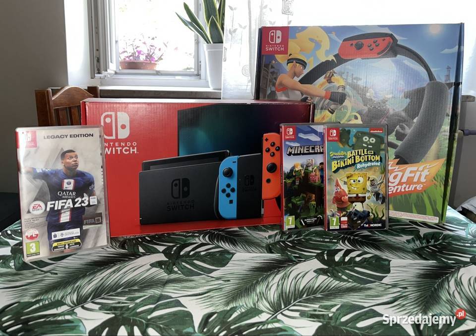 Nintendo Switch z grami Gry komputerowe i konsolowe Koluszki sprzedam