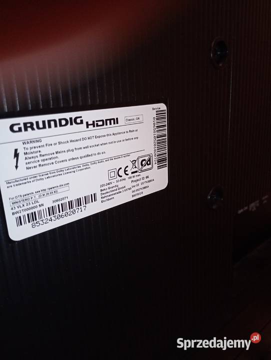 Telewizor LED Grundig 43 cale z Androidem Smart 43cale Nakło nad Notecią