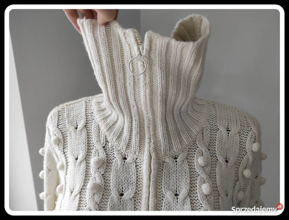 Rozpinany sweter golf akryl wełna 40 L George Swetry i golfy mazowieckie