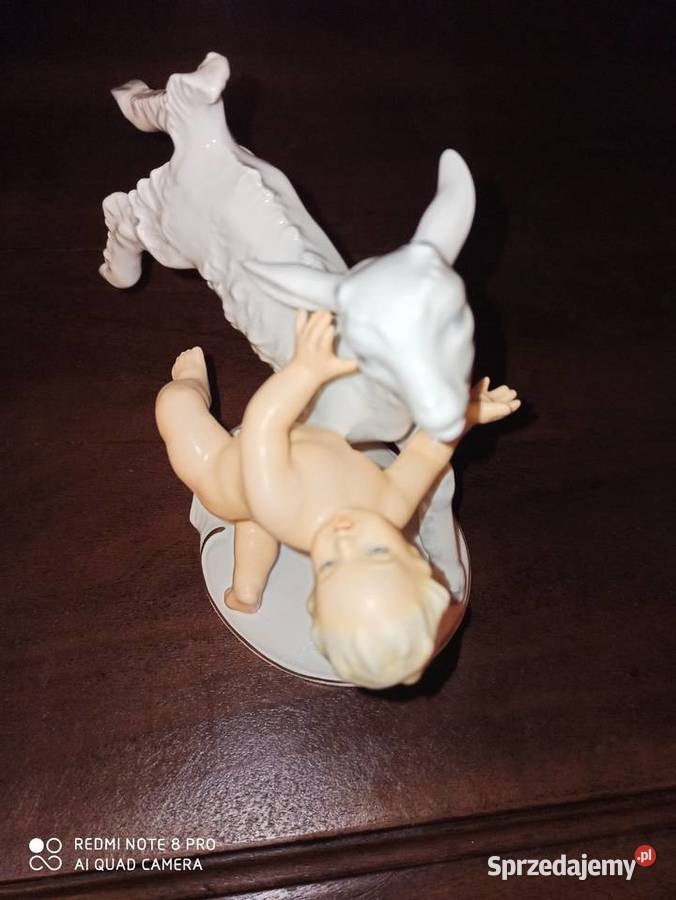 figurka Schaubachchłopiec z kózką pomorskie Gdańsk