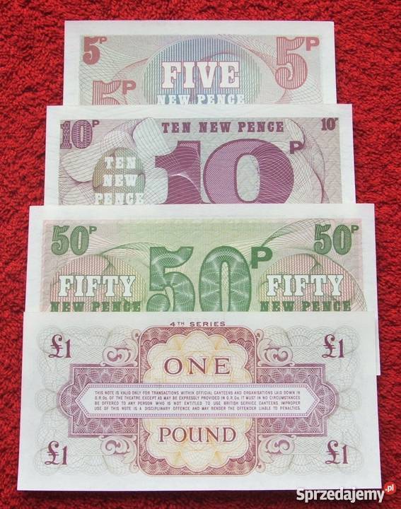 BRITISH ARMED FORCES Kolekcjonerskie Banknoty śląskie Katowice