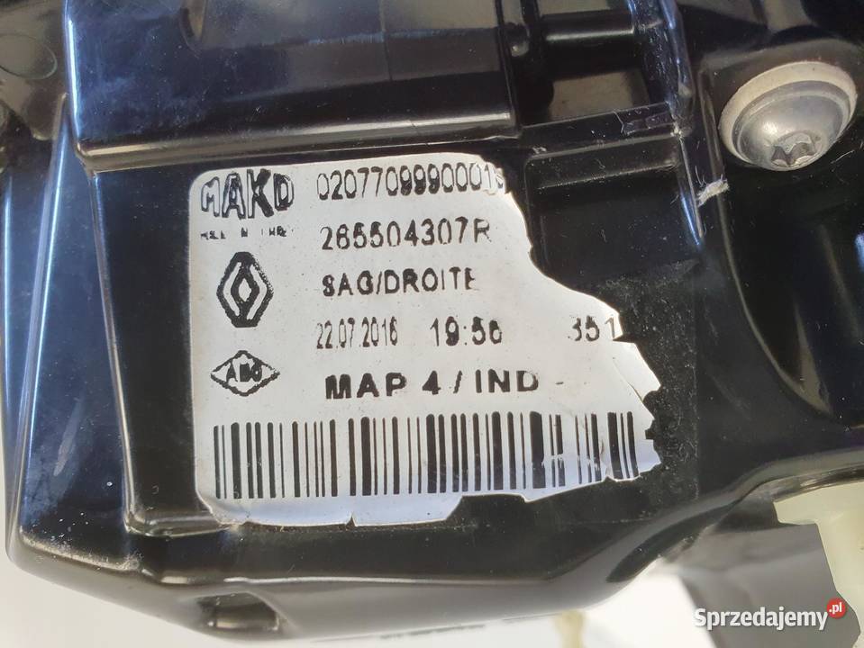 Renault Clio IV LIFT HTB TYLNIA TYLNA LAMPA