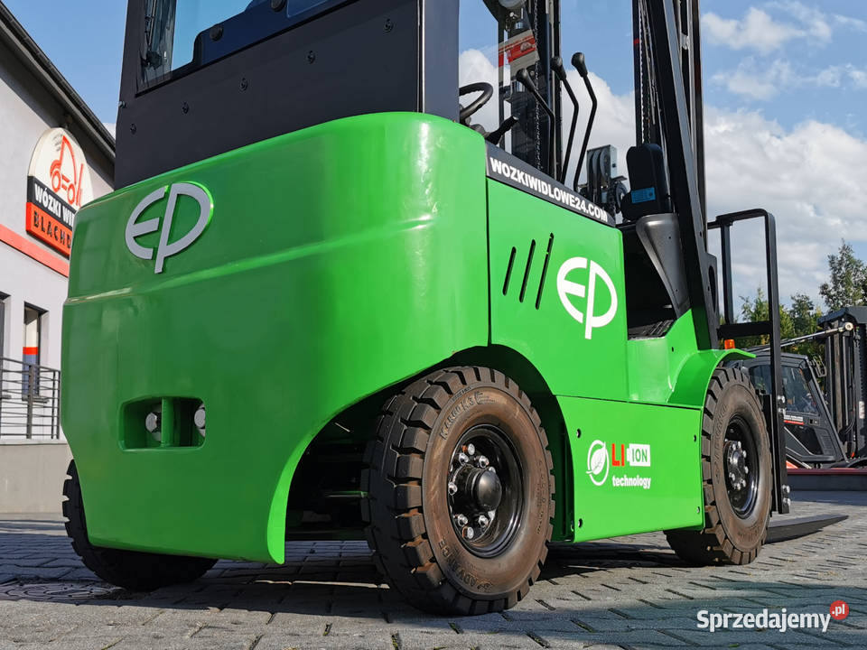 Nowy elektryczny wózek widłowy EP EFL181 triplex Wózki widłowe Mogilany