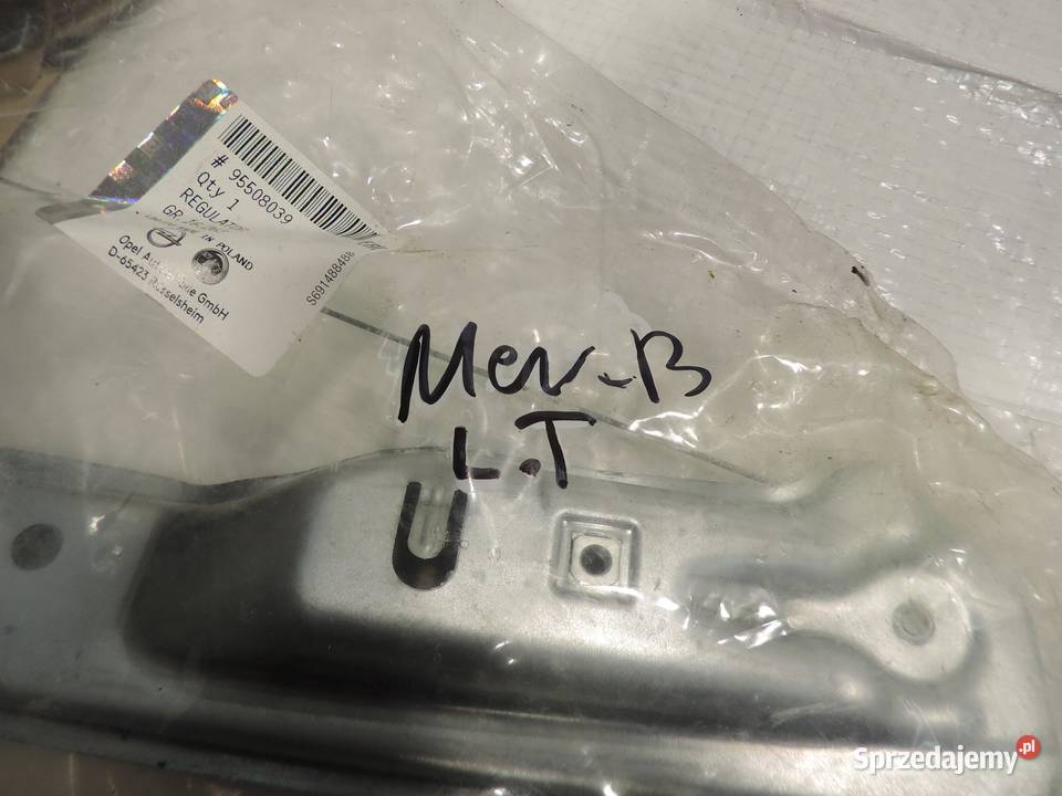 opel meriva B podnośnik szyby tył lewy nowy sprzedam