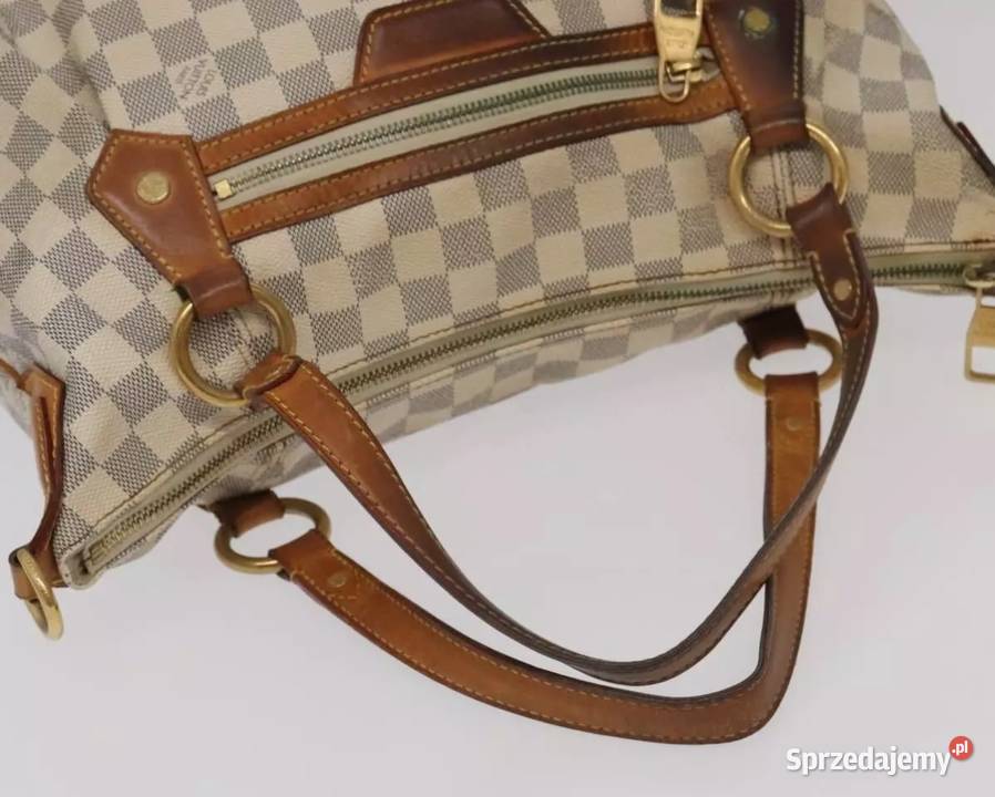 Oryginalna LOUIS VUITTON Damier Azur Evora MM Dla kobiet Warszawa
