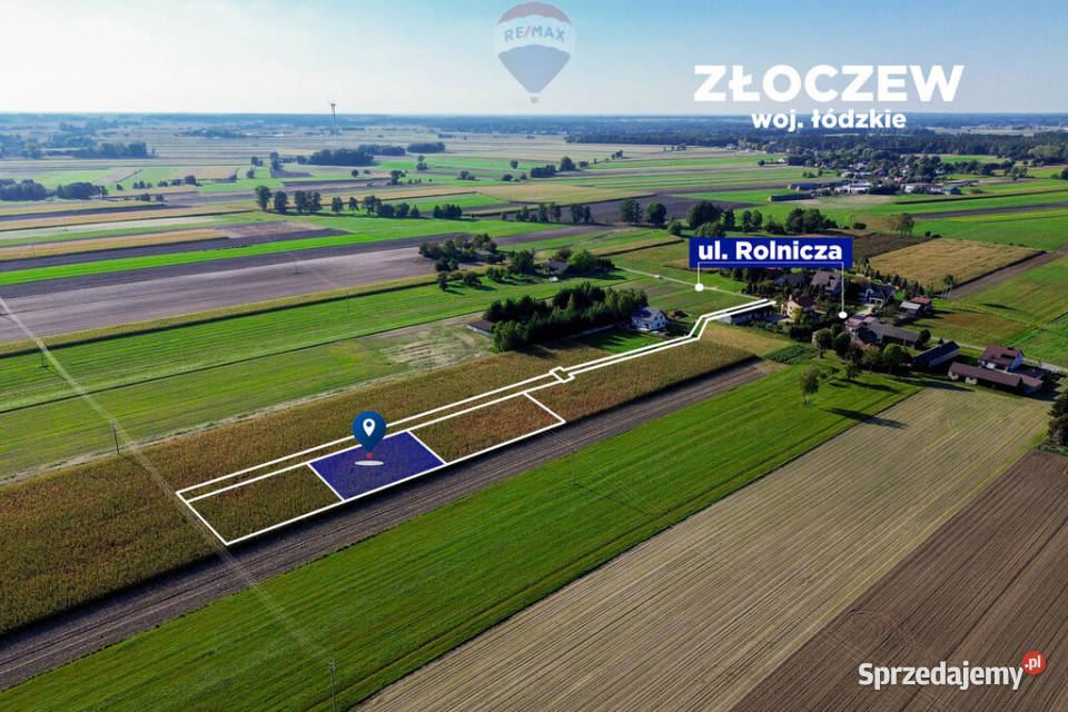 Działka z warunkami zabudowy 907 m Złoczew