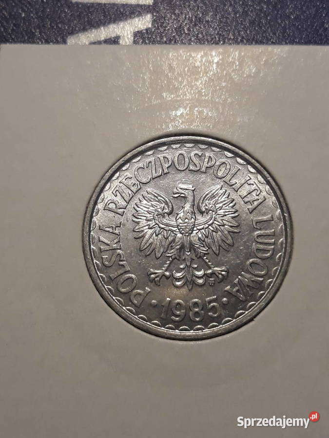 1 złoty 1985 r 5 około mennicze Konin