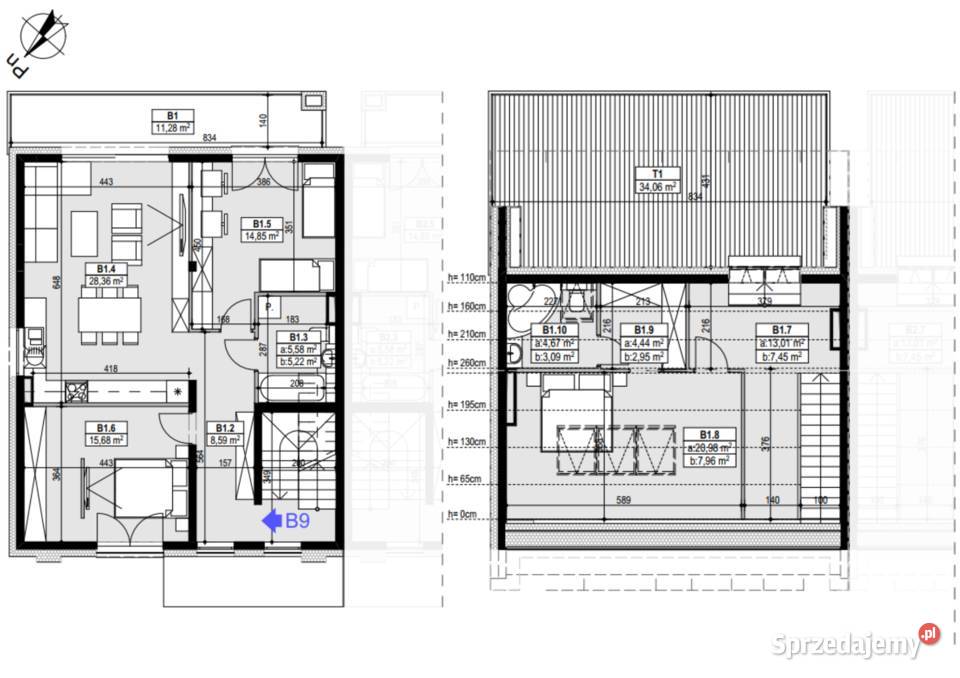 Mieszkanie piętrowe z tarasem na dachu Iwanowice Dworskie