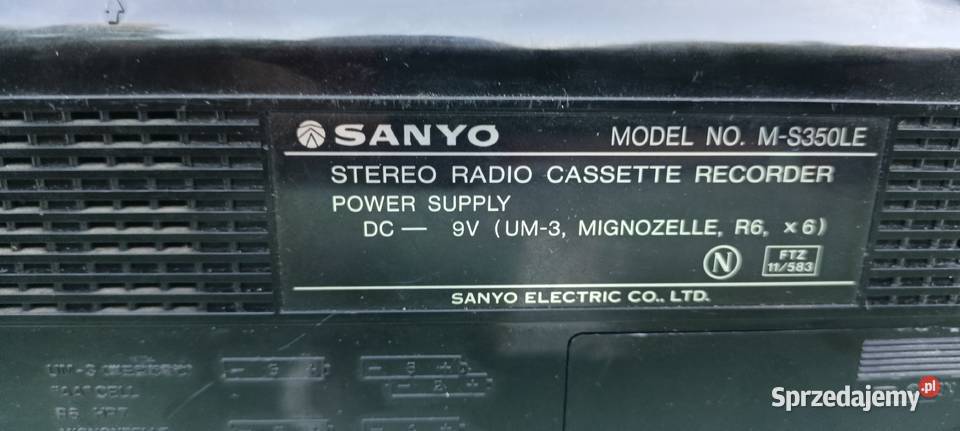 Mini Ghettoblaster Sanyo MS350 le