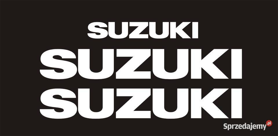 SUZUKI białe naklejki na motocykl owiewka 25x4 i Okleiny i naklejki Kraków